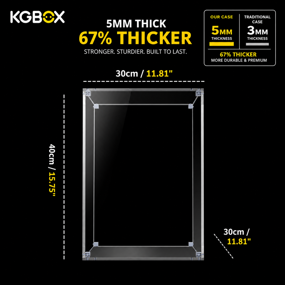 Stackable Universal Display Cases for LEGO, Collectibles, Toys - Showcase Pro | KGBOX Case