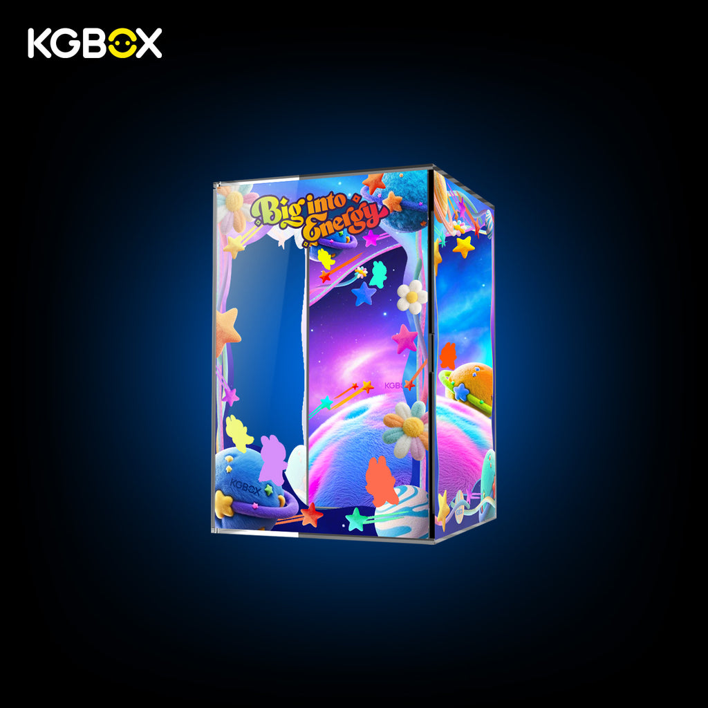 POP MART Labubu The Monsters Big into Energy Series Vinyl Plush Pendant Display Case