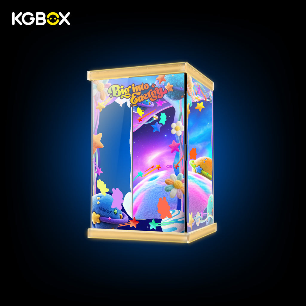 POP MART Labubu The Monsters Big into Energy Series Vinyl Plush Pendant Display Case with LED Lights 1