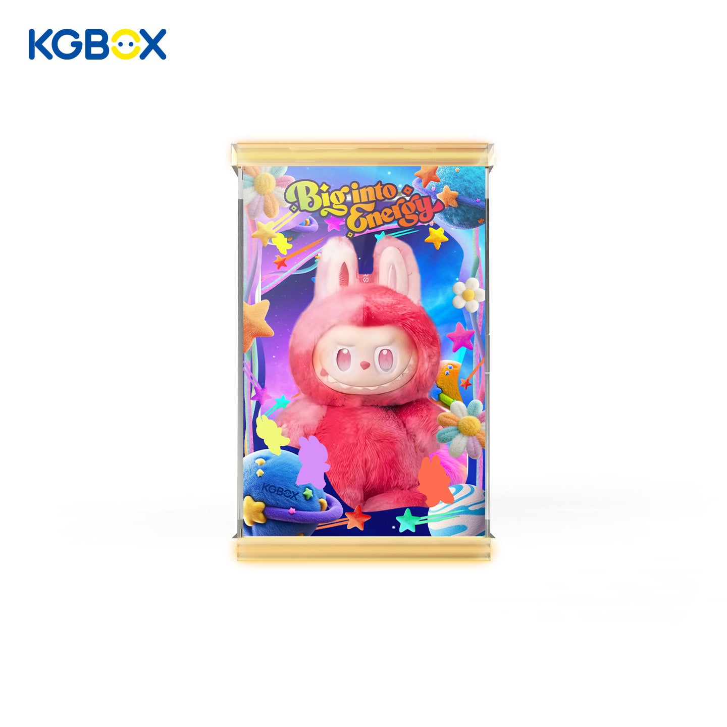 POP MART Labubu The Monsters Big into Energy Series Vinyl Plush Pendant Display Case with LED Lights 10