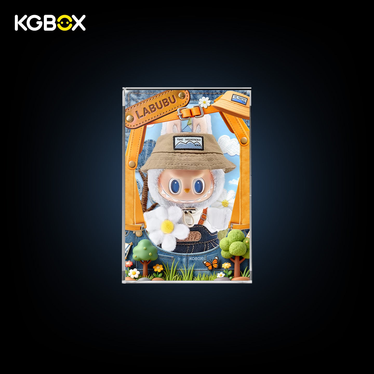 POP MART Labubu The Monsters Fall In Wild Series Vinyl Plush Doll Pendant Display Case 1