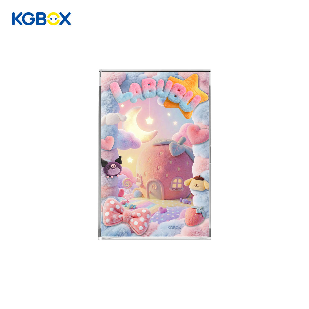 POP MART Labubu The Monsters Hello Kitty and Friends Series Vinyl Plush Pendant Display Case 1