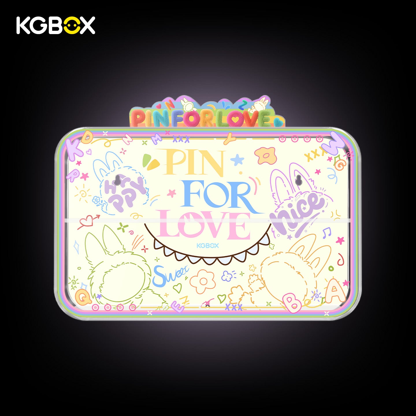 POP MART Labubu The Monsters Pin for Love Series Vinyl Plush Pendant Display Case 2