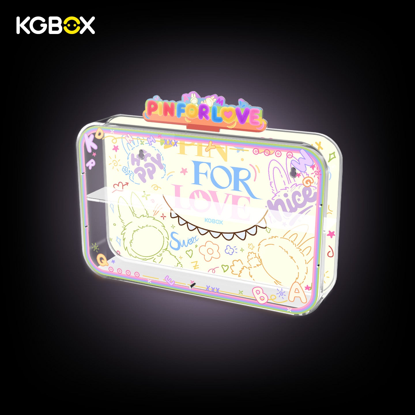 POP MART Labubu The Monsters Pin for Love Series Vinyl Plush Pendant Display Case 3