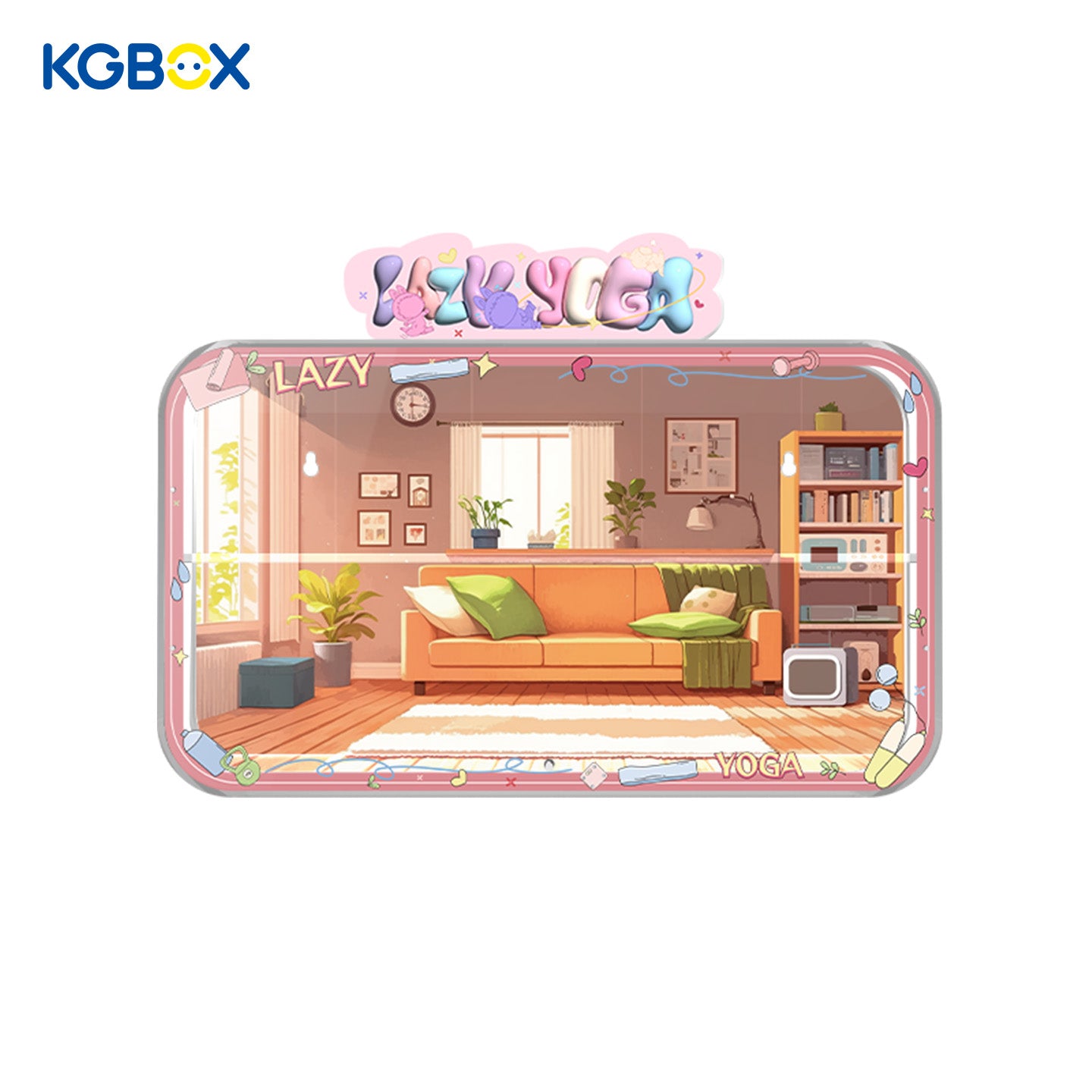 POP MART Laububu The Monsters Lazy Yoga Series Figures Display Case 1 