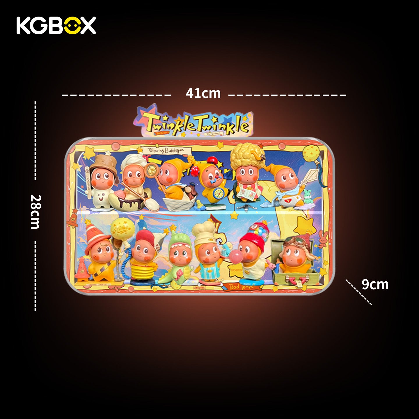 POP MART Twinkle Twinkle Be a Little Star Series Figures Display Case Size Guide