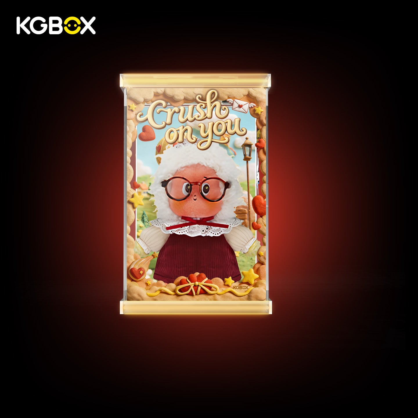 POP MART Twinkle Twinkle Crush On You Series Plush Pendent Display Case with LED Lights 5