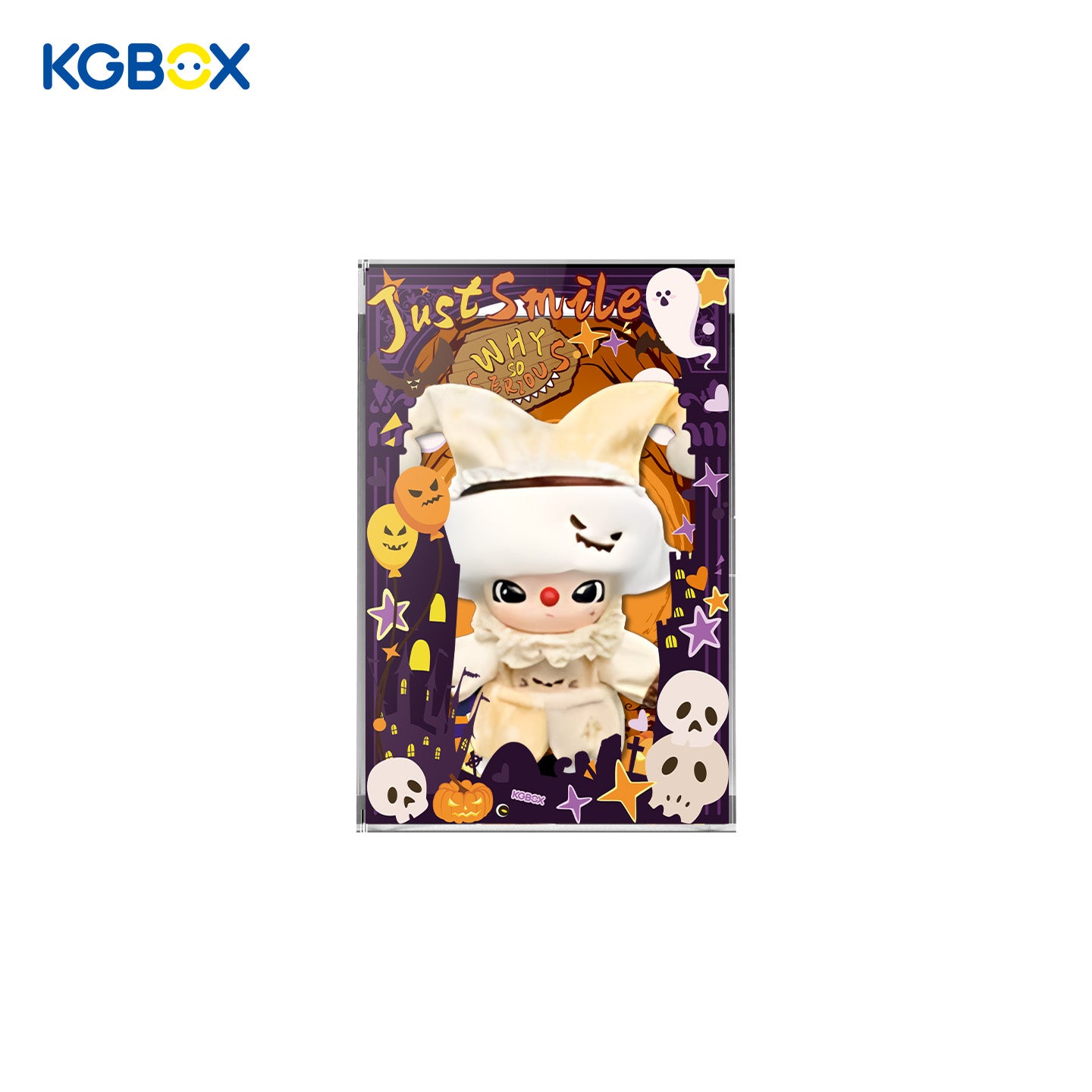 POP MART WHY SO SERIOUS Series Vinyl Plush Pendant Display Case 4