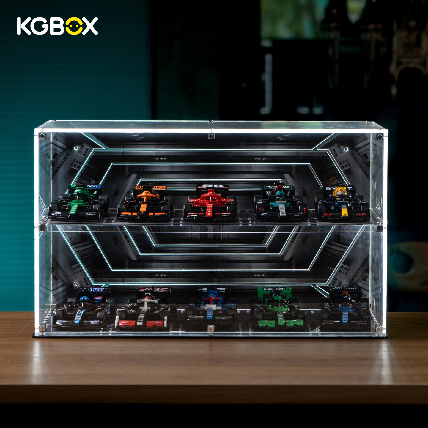 Display Case For LEGO SPEED CHAMPIONS 10in1