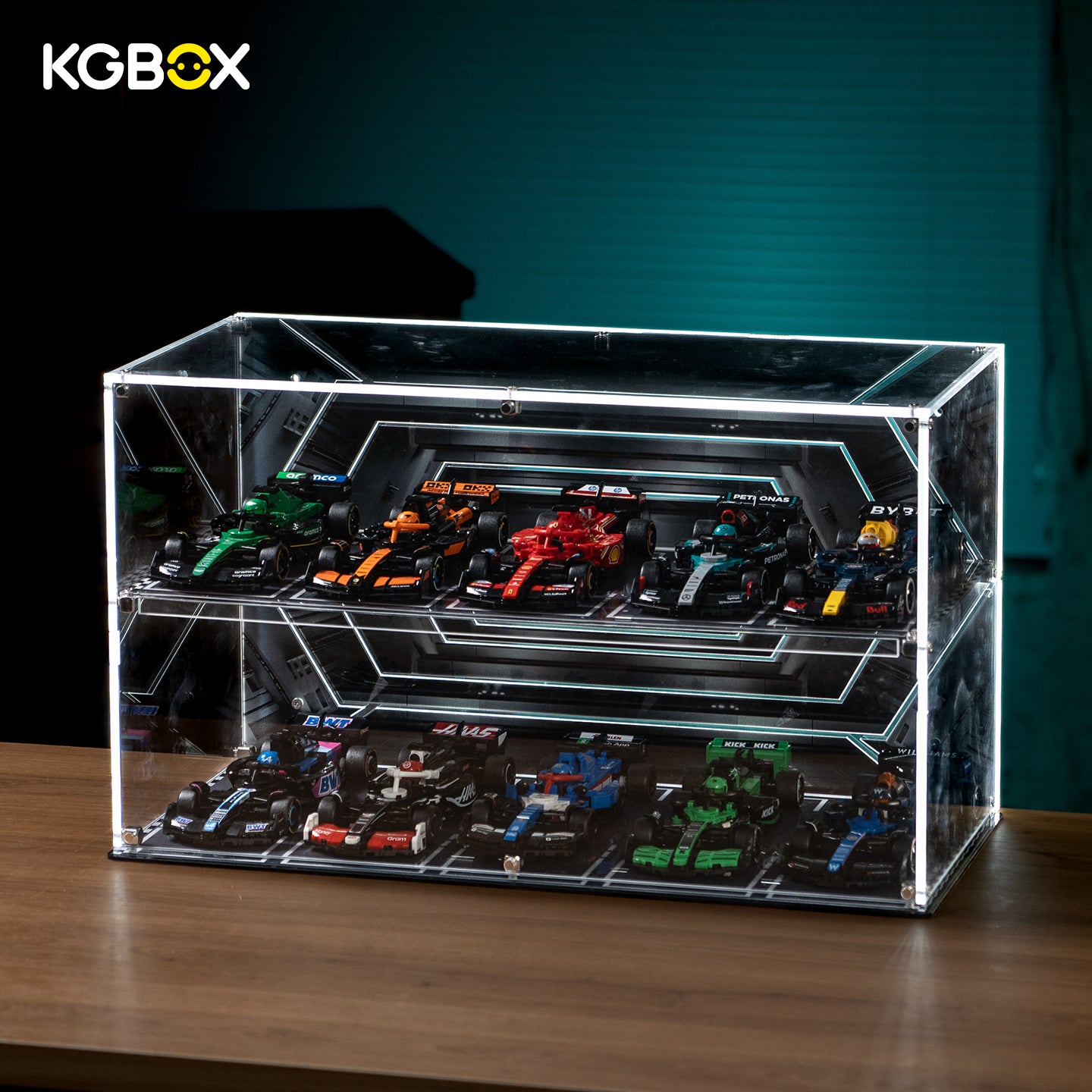 Display Case For LEGO SPEED CHAMPIONS 10in1
