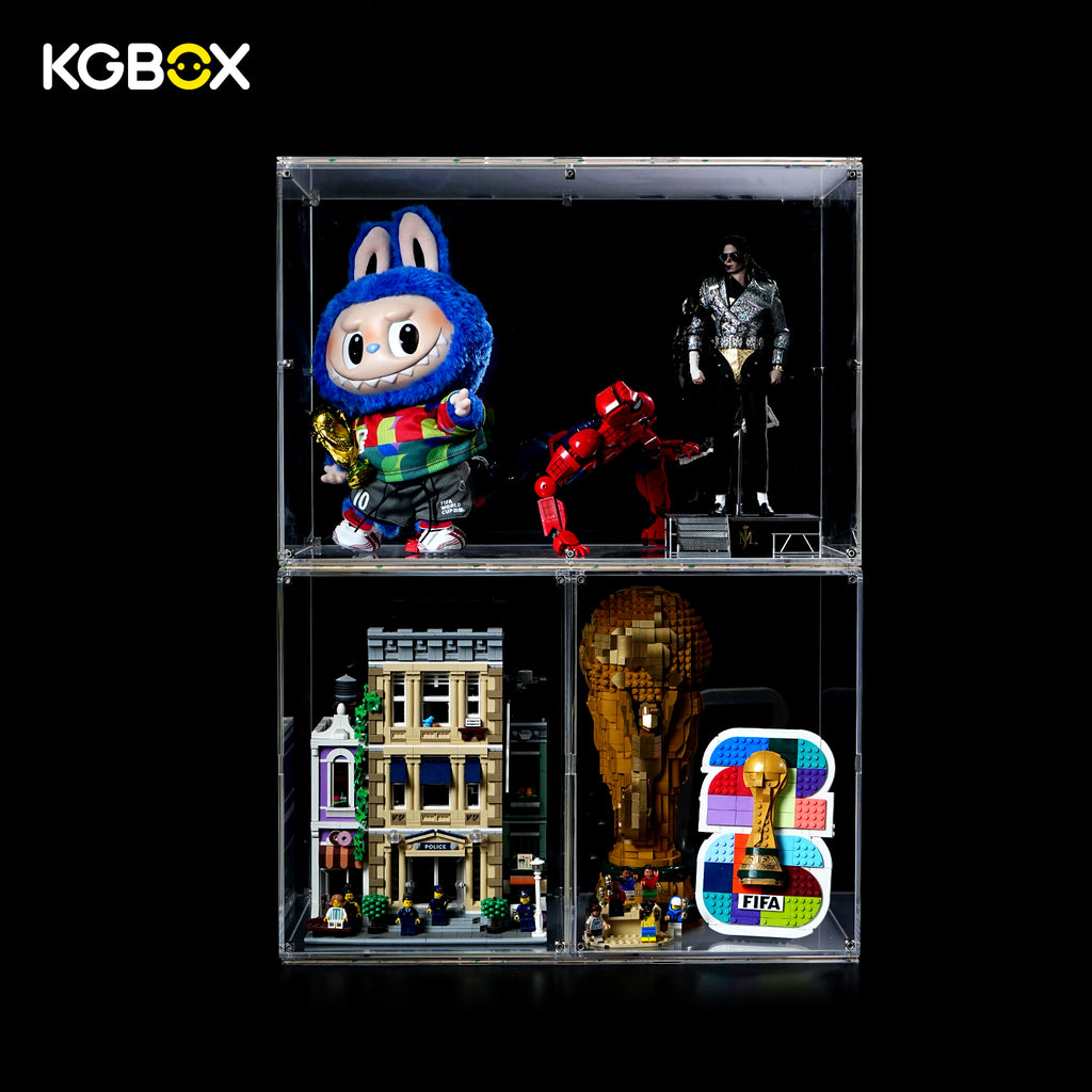 Stackable Universal Display Cases for LEGO, Collectibles, Toys - Showcase Pro | KGBOX Case
