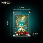 LEGO 72150 Munchlax standard display case dimensions 21.5 x 21.5 x 32 cm