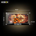 LEGO 72160 Arcanine collector display case dimensions 42 x 21.5 x 21.5 cm with raised light-up base