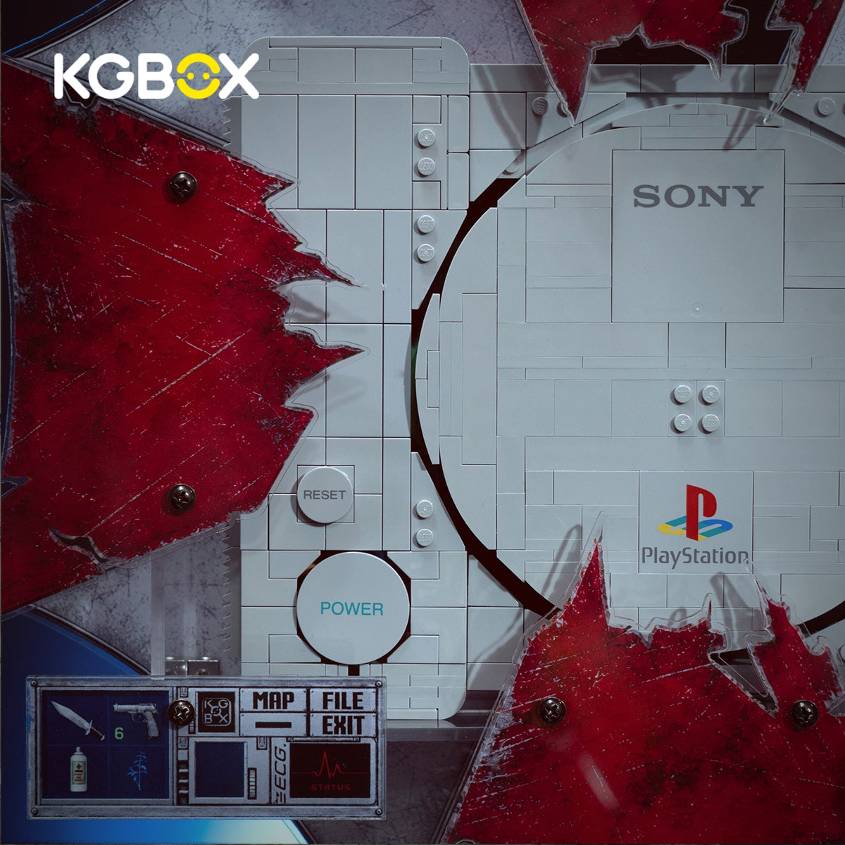Theme Wall Display for LEGO PlayStation 1 (72306) – Tabletop or Wall Mount | KGBOX
