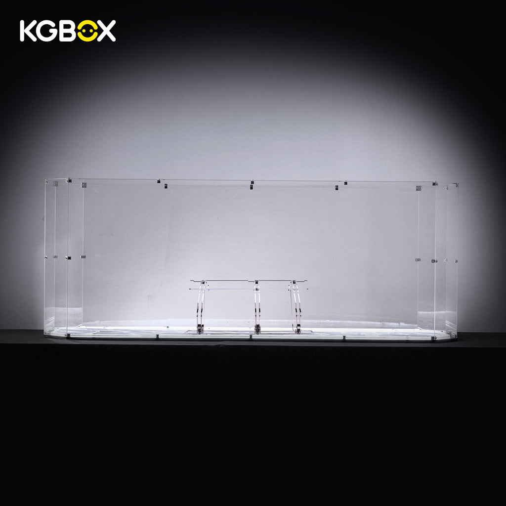 LEGO 75457 Executor Super Star Destroyer empty acrylic display case with angled flight-pose stand – KGBOX