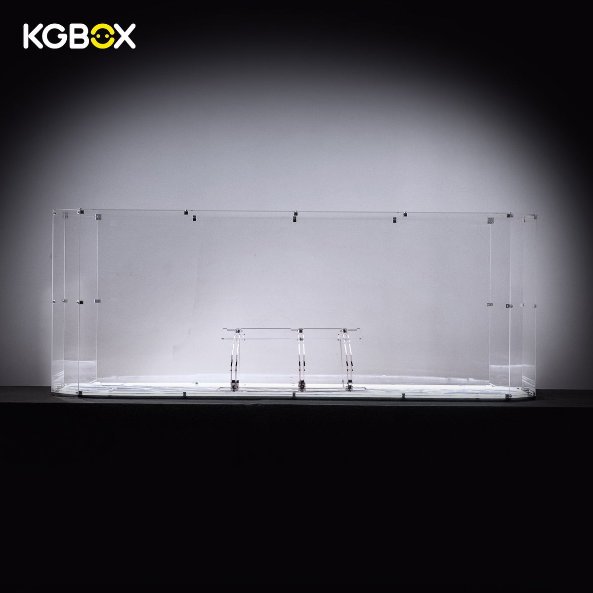 LEGO 75457 Executor Super Star Destroyer empty acrylic display case with angled flight-pose stand – KGBOX