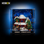 LEGO 11387 Holiday House in KGBOX collector display case, front view – KGBOX
