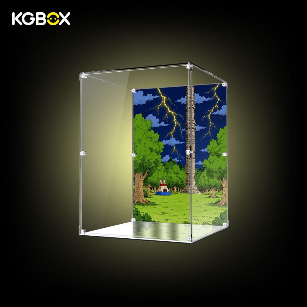 LEGO 11390 Dragon Ball Shenron standard display case, side view – KGBOX