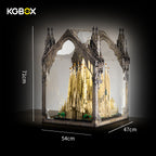 LEGO 21065 Sagrada Familia cathedral top display case dimensions, 54 × 47 × 71 cm – KGBOX