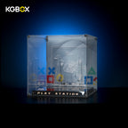 LEGO 72306 PlayStation collector empty lit cube display case side view – KGBOX