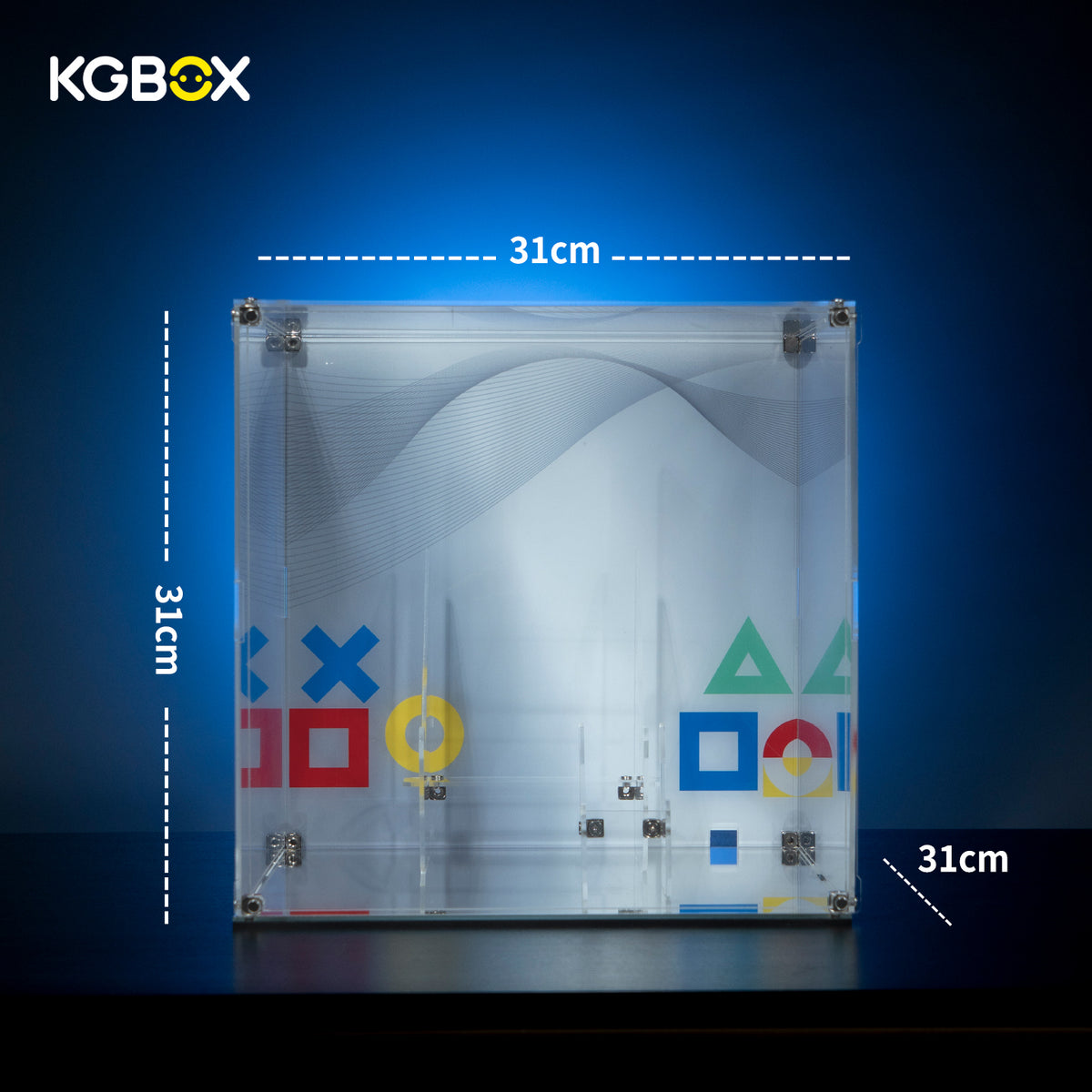 LEGO 72306 PlayStation standard cube display case dimensions 31 × 31 × 31 cm – KGBOX
