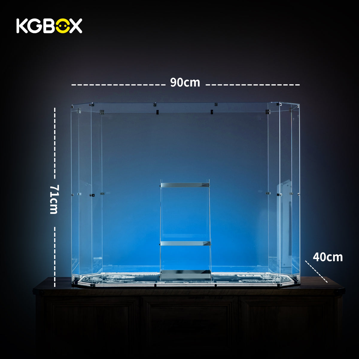 LEGO 75192 Millennium Falcon gem display case dimensions, 90 × 40 × 71 cm – KGBOX