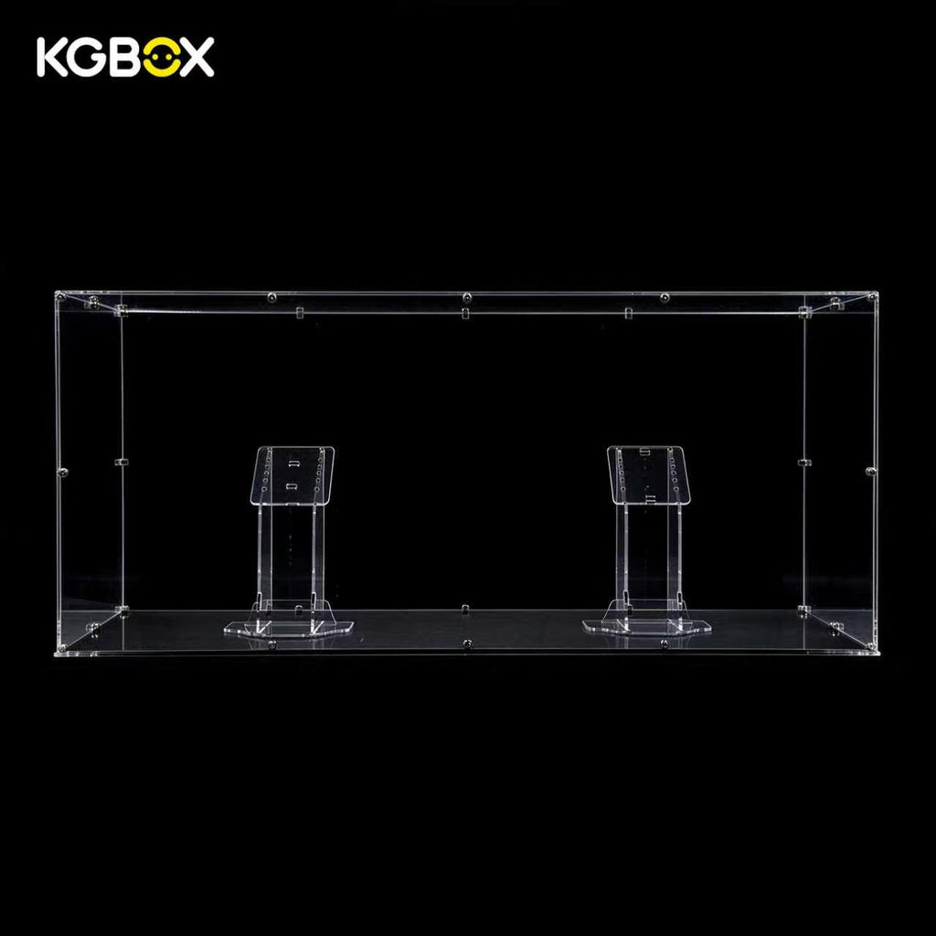 KGBOX empty dust-proof display case for LEGO 75367 Venator, front view – KGBOX