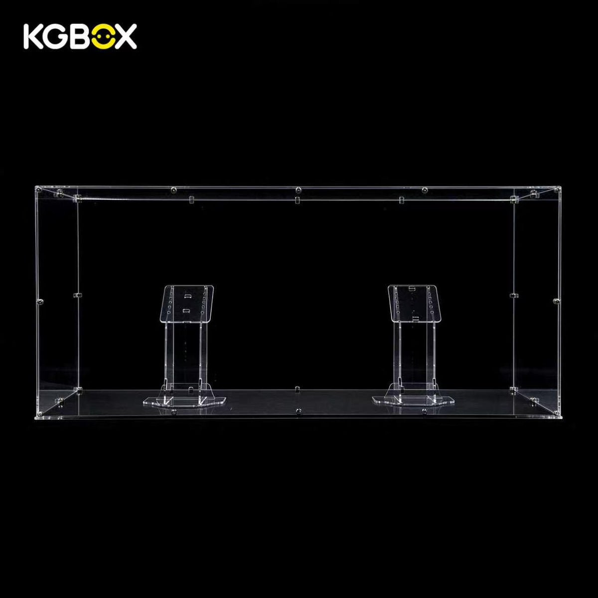 KGBOX empty dust-proof display case for LEGO 75367 Venator, front view – KGBOX