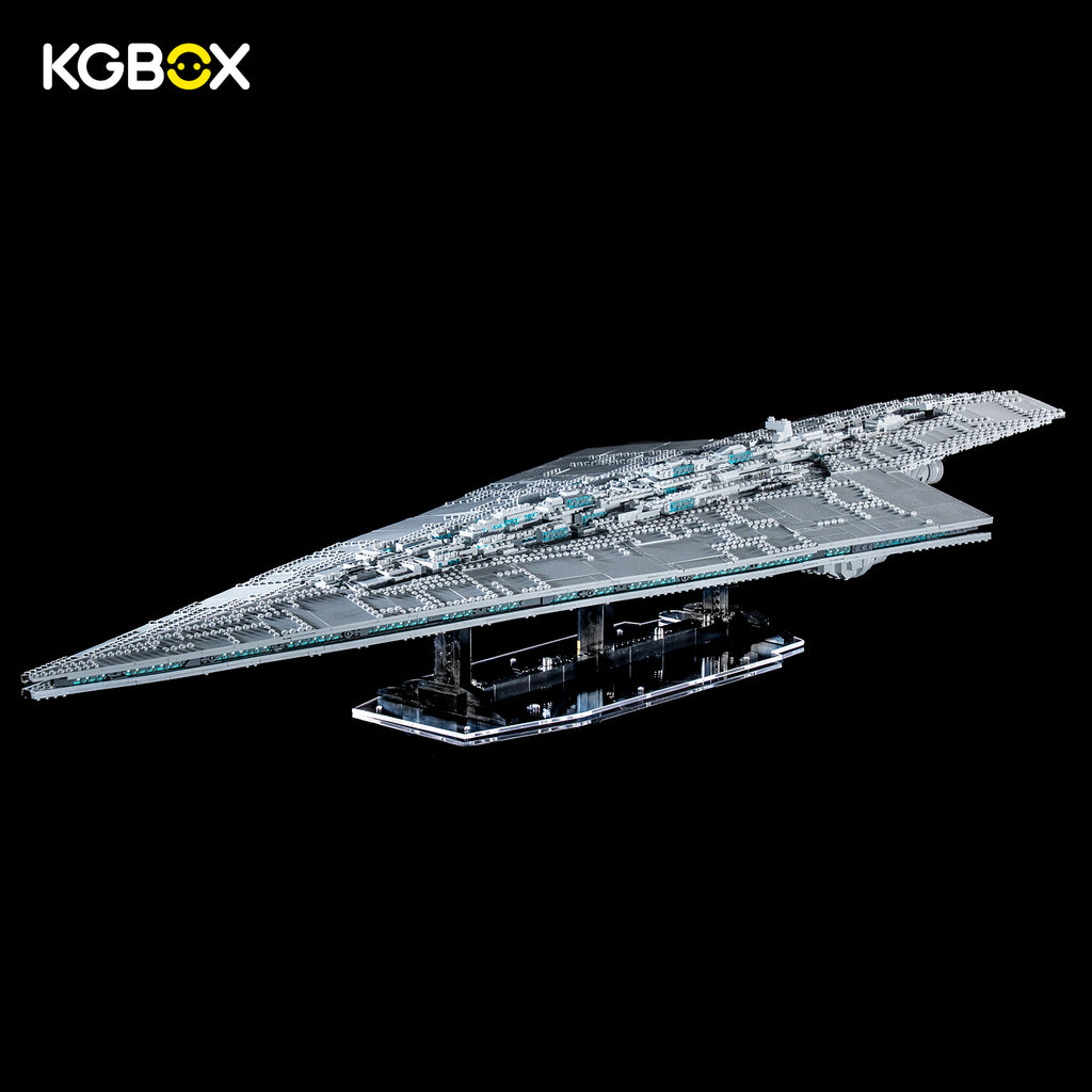 LEGO 75457 Executor on KGBOX flat tabletop display stand, side view – KGBOX