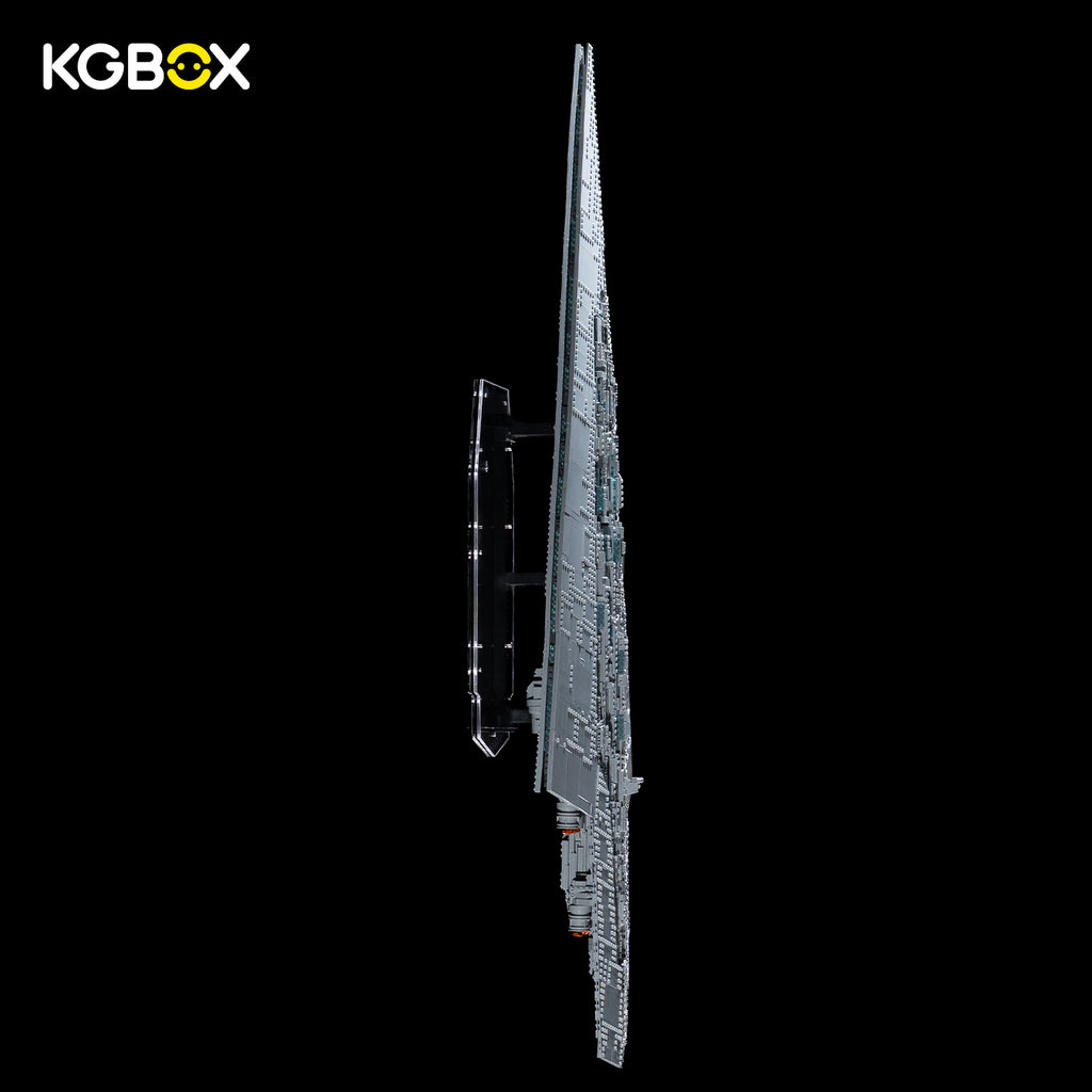LEGO 75457 Executor on KGBOX wall-mounted display stand, side view – KGBOX