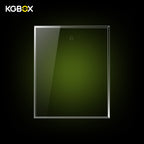 Empty one‑piece acrylic display case for LEGO 31220 Monet water lilies, no lego model included, wall‑mountable