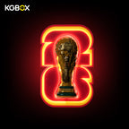 KGBOX wall-mounted LED display stand for LEGO 4000351 FIFA World Cup Trophy