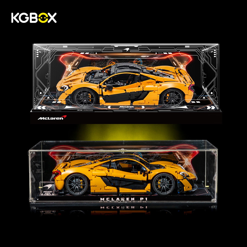 KGBOX display case for 42172 McLaren P1, Premium & Deluxe versions