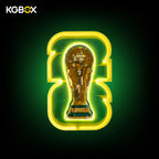 KGBOX wall-mounted LED display stand for LEGO 43020 FIFA World Cup Trophy