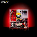 KGBOX Dual‑Set Standard Assembly‑Kit display case for LEGO 43024 + LEGO 1 330 , UV‑backplate, mirror base, magnetic door, no lighting
