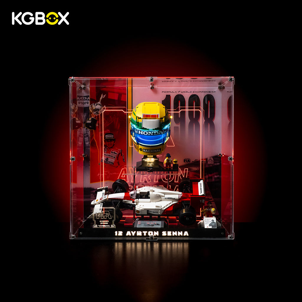 10330 Compatible Collector Edition display case for LEGO 43024 Ayrton Senna Helmet