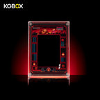 Empty modular spliced acrylic display case for LEGO 72051 Donkey Kong Arcade, no lego model included