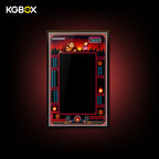 Empty KGBOX led lighted wall display frame custom made for LEGO 72051 Donkey Kong Arcade