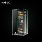 Empty Premium Modular Collector Edition spliced display case for LEGO 75455 Boba Fett, LED lighting, engraved nameplate and laser‑etched insert panel