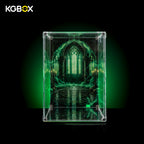 Empty Standard Assembly‑Kit showcase for LEGO76345 Doctor Doom Bust, acrylic assembly‑kit, no lighting, model not included