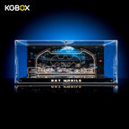 Empty Collector Edition showcase for LEGO76355 Batmobile, acrylic assembly‑kit, LED light, nameplate, model not included