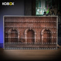 Empty KGBOX standard full‑3mm wall hanging acrylic showcase for LEGO76462 crest and 124 Harry Potter minifigures