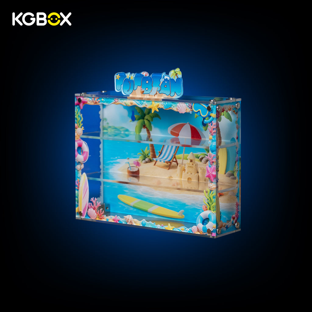 KGBOX | Wall Mount Display Case for POP MART Island Vacation Pop Bean