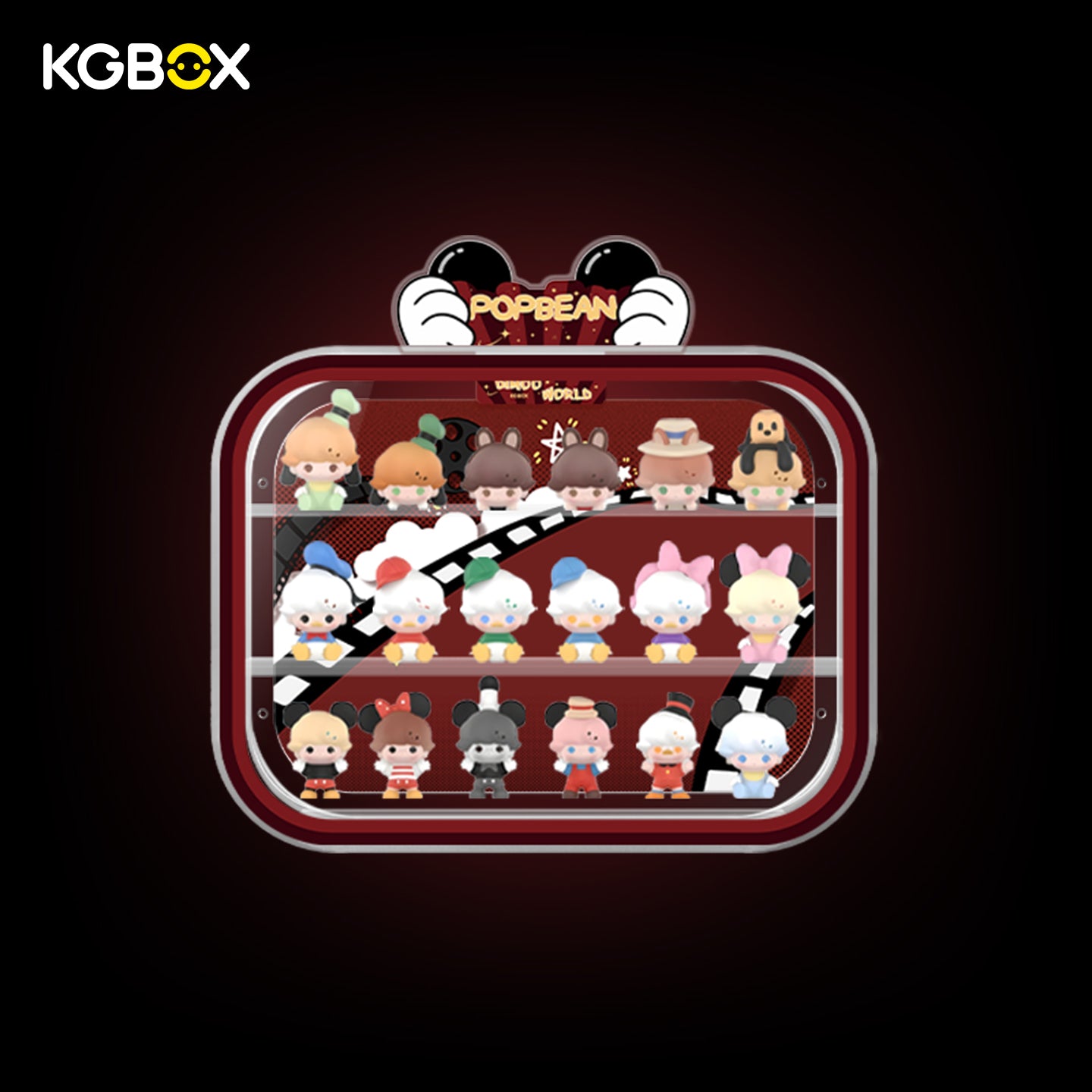 KGBOX | Wall & Tabletop Display Case for POP MART Dimoo Disney Pop Bean