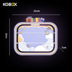 Official dimension size chart for KGBOX acrylic display case compatible with POP MART Pajama Cross Dressing Pop Bean blind box figures