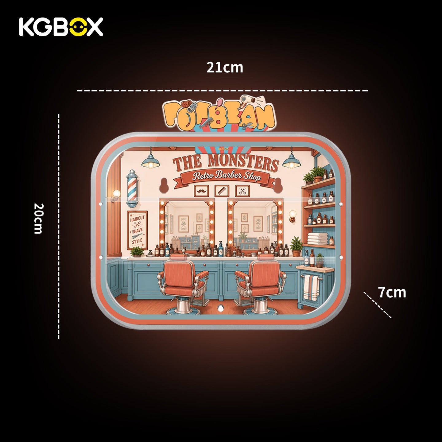 KGBOX | Wall & Tabletop Display Case for POP MART The Monsters Hair Pop Bean