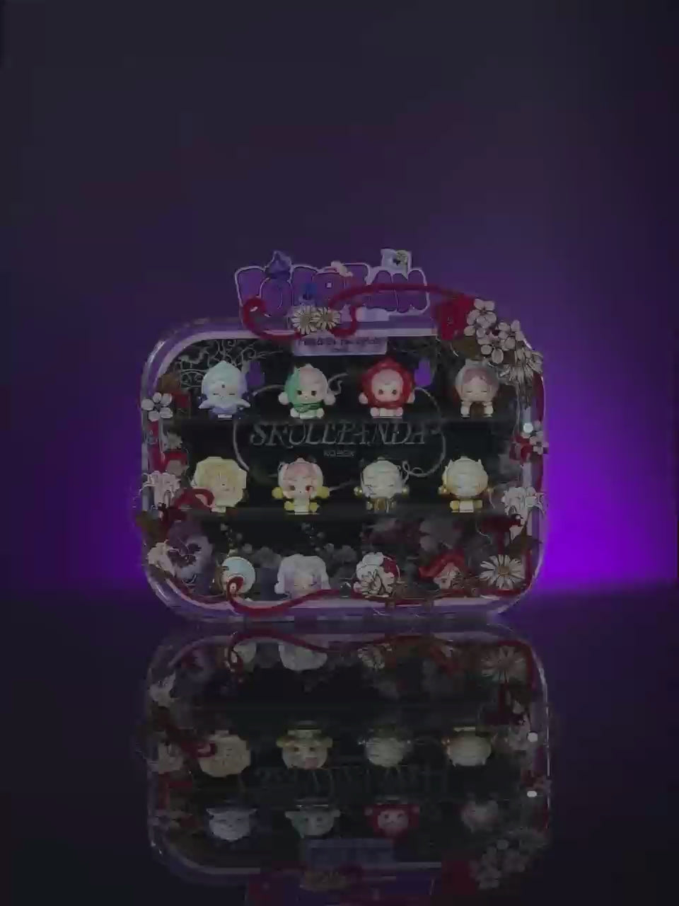 Pop Mart Skullpanda Petals in Four Acts POP BEAN Wall & Tabletop Acrylic Display Case | KGBOX Case