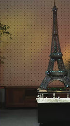 KGBOX | LED Light Base for LEGO 10307 Eiffel Tower, Paris Engraved Display Stand