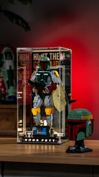 KGBOX two‑version modular spliced display case showcase video for LEGO 75455 Boba Fett, standard & premium modular collector edition