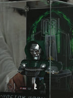 Demo thumbnail for KGBOX Premium Collector Assembly‑Kit display case for LEGO76345 Doctor Doom Bust, built‑in LED light, engraved nameplate, laser‑etched insert